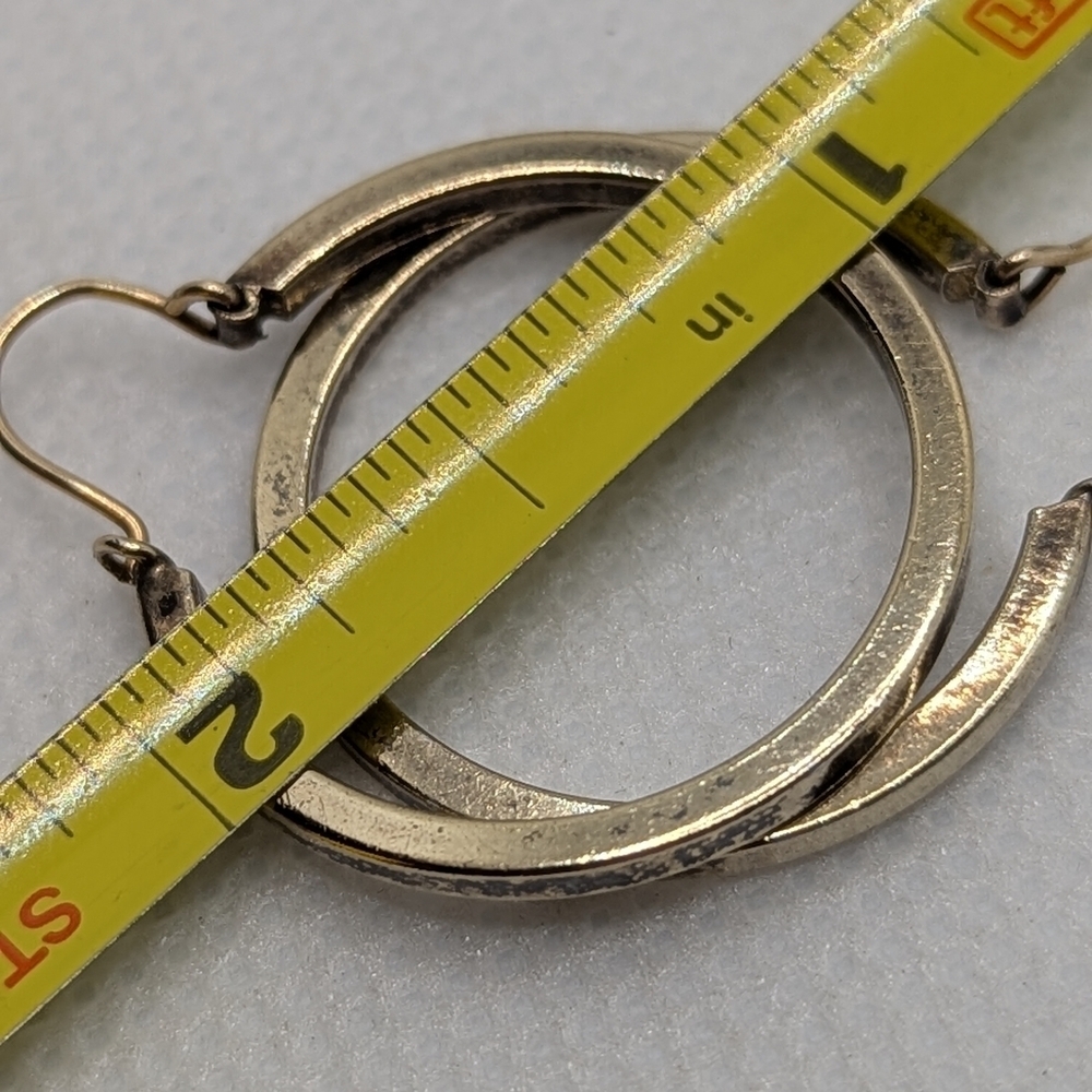 Sterling Hoop Earrings - Picture 3 of 3